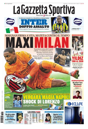 Cover of La Gazzetta dello Sport - Roma