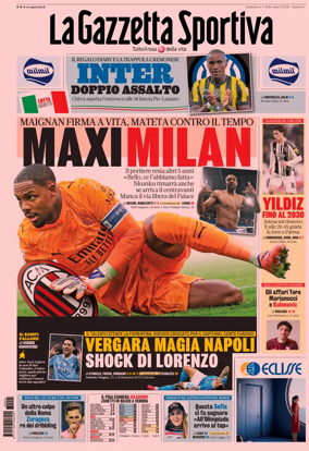 Cover of La Gazzetta dello Sport