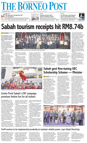 Cover of The Borneo Post (Sabah)