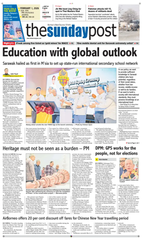 Cover of The Borneo Post (Sarawak)