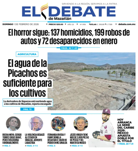 Cover of El Debate de Mazatlan