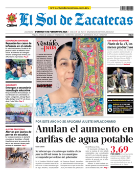 Cover of El Sol de Zacatecas