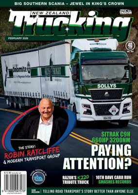 Cover of NZ Trucking Magazine
