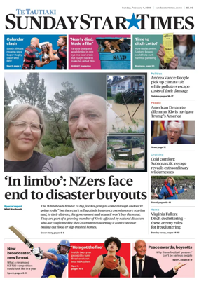 Cover of Sunday Star-Times