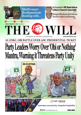 Cover of THEWILL NEWSPAPER