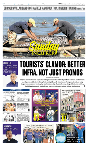 Cover of Philippine Daily Inquirer