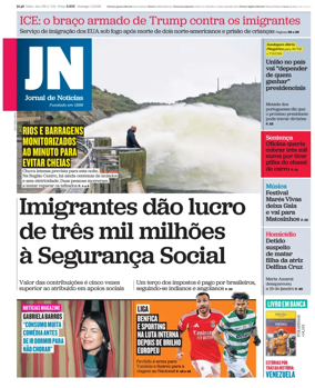 Cover of Jornal de Noticias