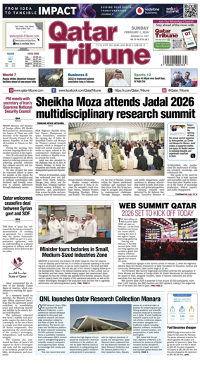 Cover of Qatar Tribune