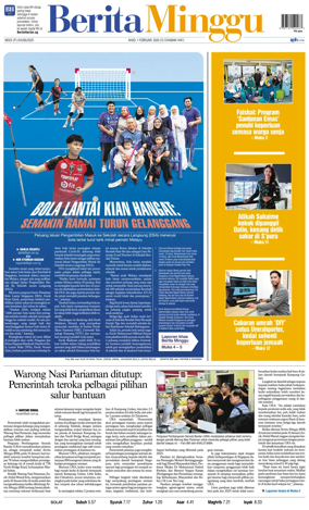 Cover of Berita Minggu-Singapore