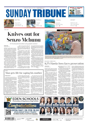 Cover of Sunday Tribune