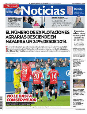 Cover of Diario de Noticias (Spain)