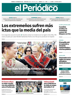 Cover of El Periodico Extremadura