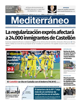 Cover of El Periodico Mediterraneo