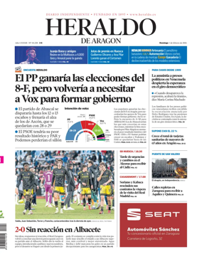 Cover of Heraldo de Aragon
