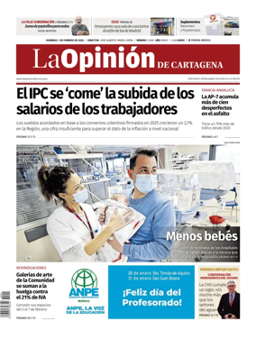 Cover of La Opinion de Murcia (Cartagena)