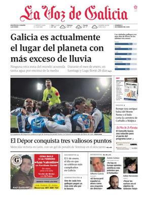 Cover of La Voz de Galicia (A Coruna)
