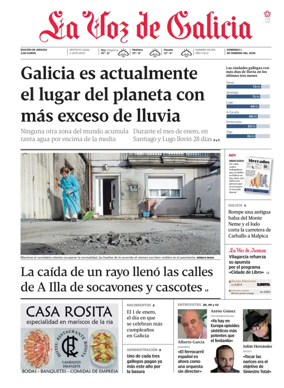 Cover of La Voz de Galicia (Arousa)
