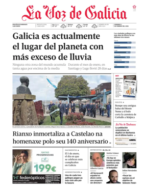 Cover of La Voz de Galicia (Barbanza)