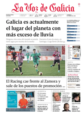 Cover of La Voz de Galicia (Ferrol)
