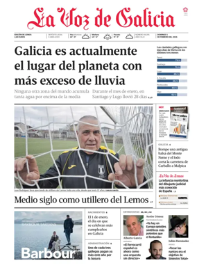 Cover of La Voz de Galicia (Monforte)