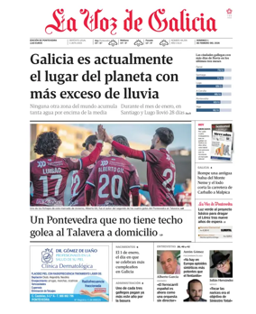 Cover of La Voz de Galicia (Pontevedra)