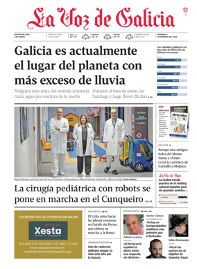Cover of La Voz de Galicia (Vigo)