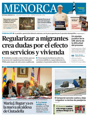 Cover of Menorca Diario Insular