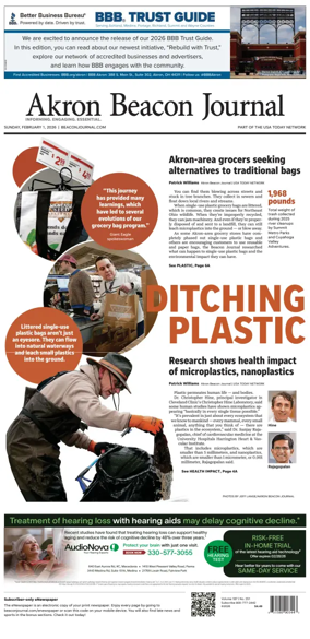 Cover of Akron Beacon Journal