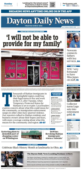 Cover of Dayton Daily News