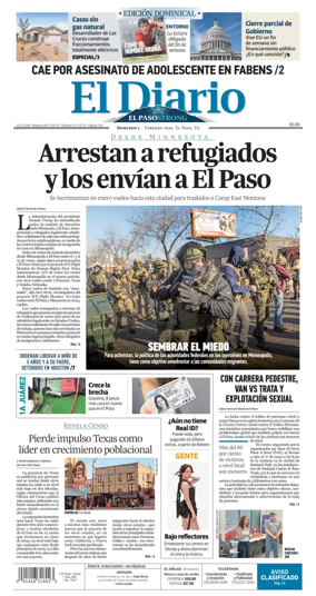 Cover of El Diario de El Paso