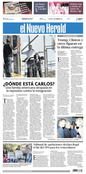 Cover of El Nuevo Herald (Sunday)