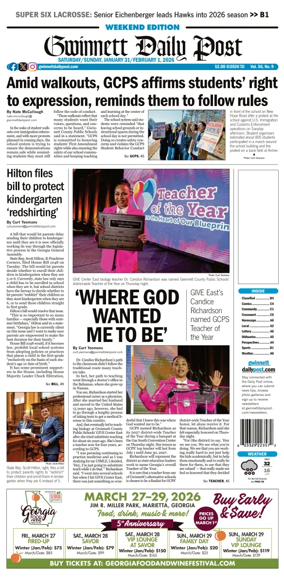 Cover of Gwinnett Daily Post