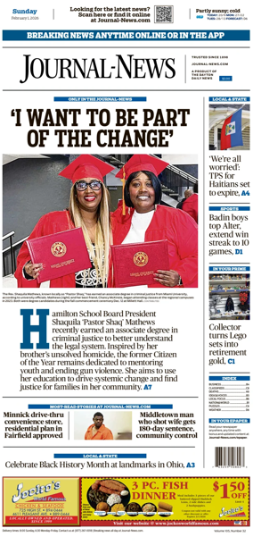 Cover of Hamilton Journal News