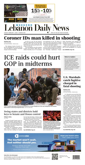 Cover of Lebanon Daily News