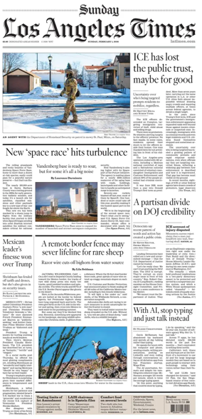 Cover of Los Angeles Times (Sunday)