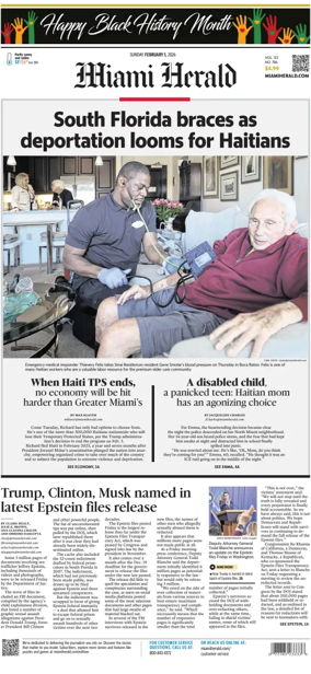 Cover of Miami Herald (Sunday)