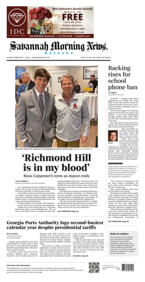 Cover of Savannah Morning News