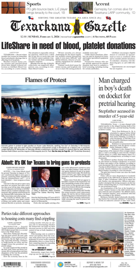 Cover of Texarkana Gazette