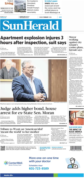 Cover of The Sun Herald (Sunday)