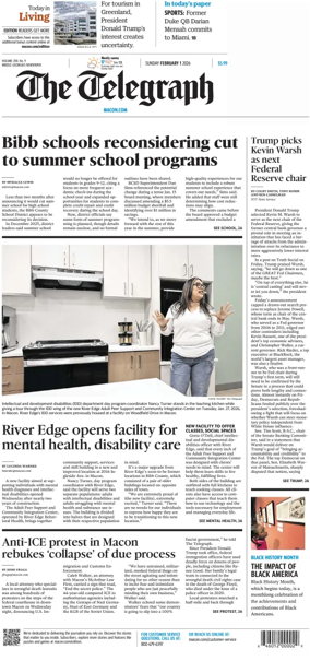 Cover of The Telegraph (Macon) (Sunday)