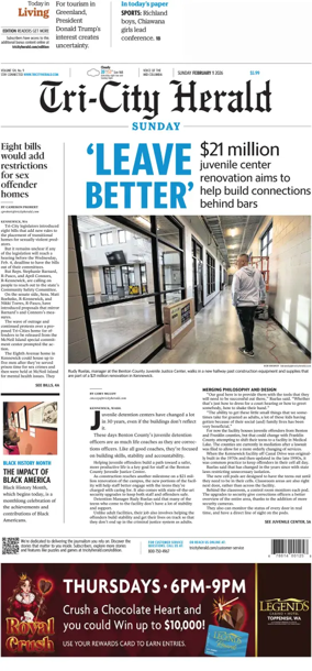 Cover of Tri-City Herald (Sunday)