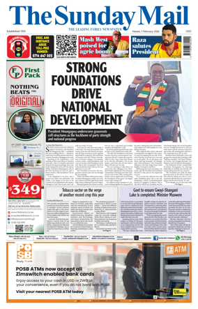 Cover of The Sunday Mail (Zimbabwe)