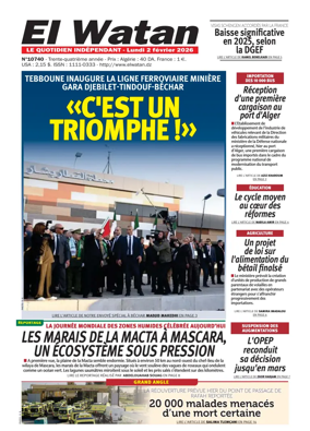 Cover of El Watan (Algeria)