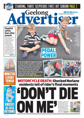 Cover of Geelong Advertiser