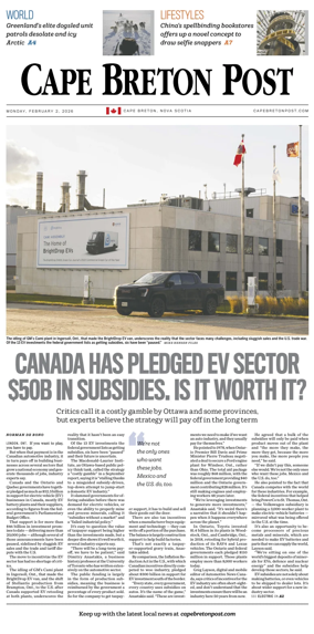 Cover of Cape Breton Post