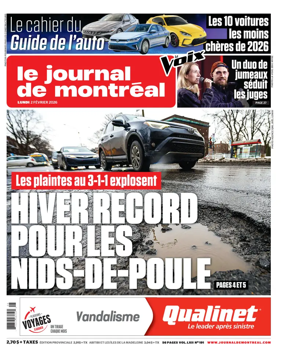 Cover of Le Journal de Montreal