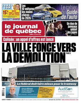 Cover of Le Journal de Quebec