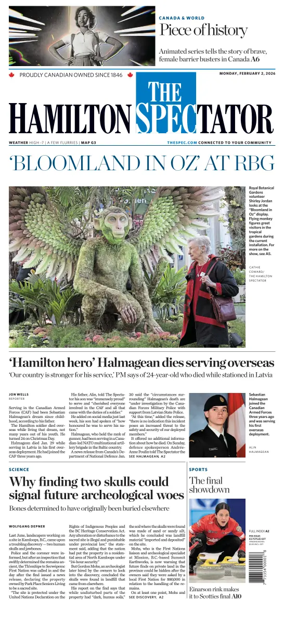 Cover of The Hamilton Spectator
