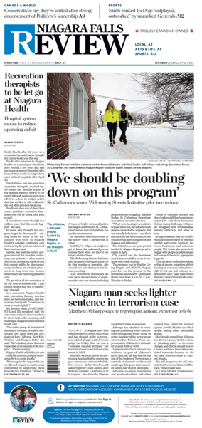 Cover of The Niagara Falls Review