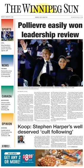 Cover of Winnipeg Sun